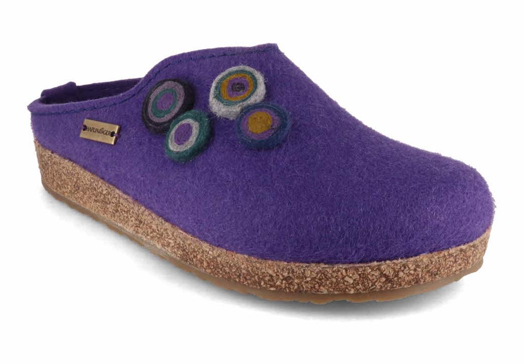 HAFLINGER-Women-Clogs-Grizzly-Kanon-purple #farbe_Purple
