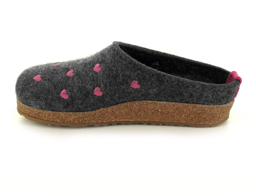1 HAFLINGER-Clog--Grizzly-Cuoricino-Anthracite #farbe_Anthrazit