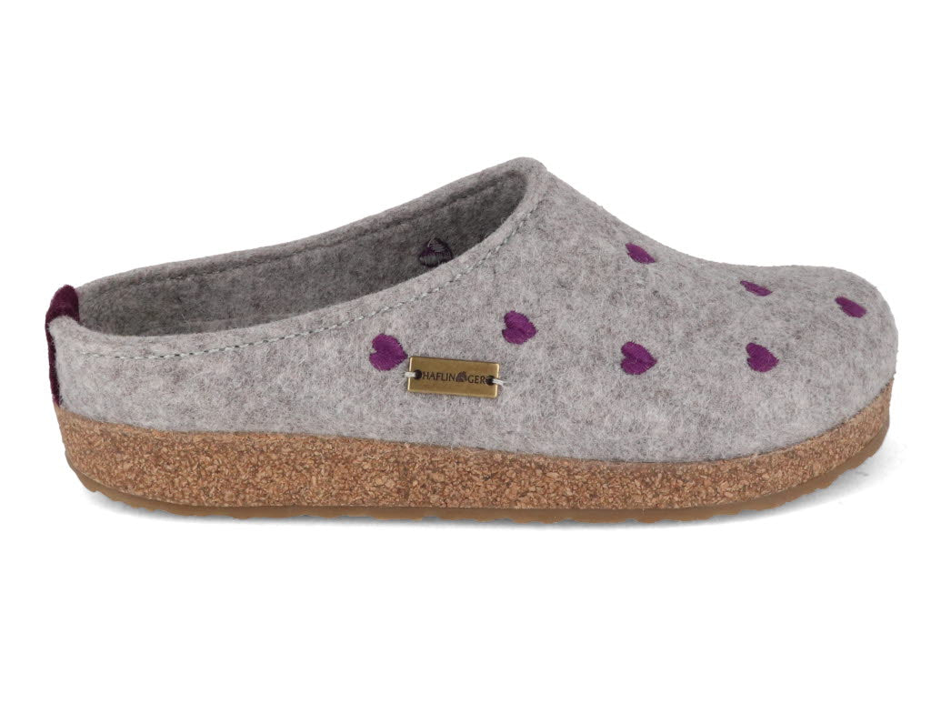 1 HAFLINGER-Clog--Grizzly-Cuoricino-Stone-Gray #farbe_Grey