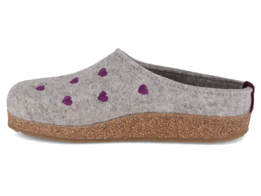 1 HAFLINGER-Clog--Grizzly-Cuoricino-Stone-Gray #farbe_Grey
