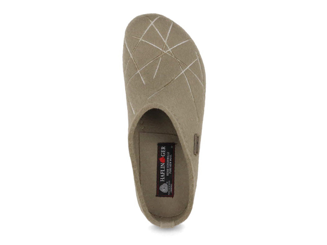 1 HAFLINGER-Women-Felt-Clogs-Grizzly-Mikado-sahara #farbe_Green