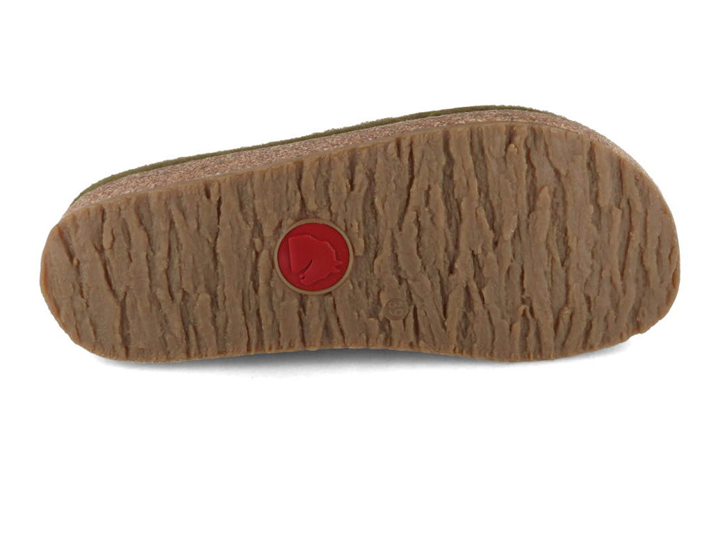 1 HAFLINGER-Women-Felt-Clogs-Grizzly-Mikado-olive #farbe_Oliv