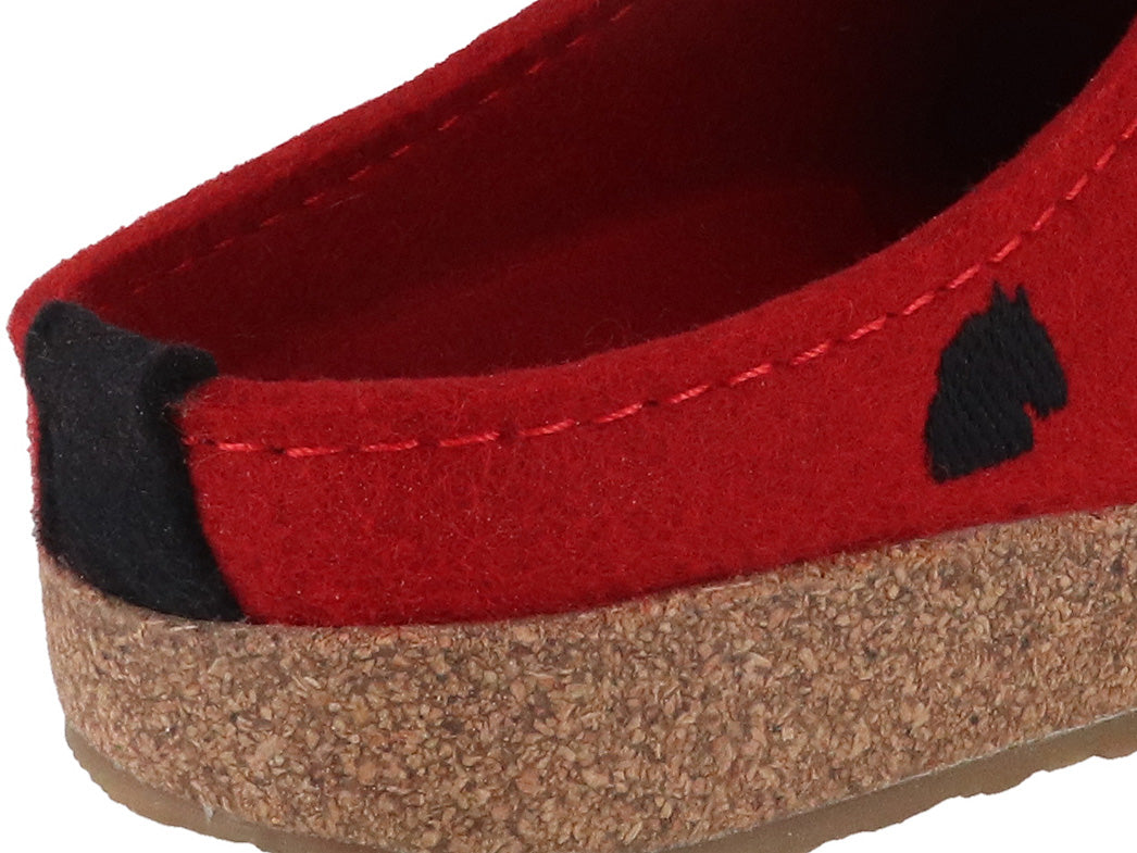1 HAFLINGER-Women-Felt-Clogs-Grizzly-Origin-ruby #farbe_Red