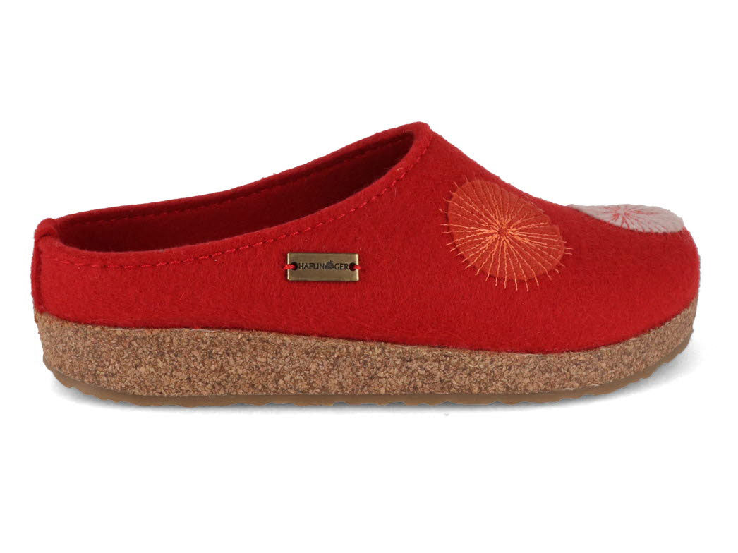 1 HAFLINGER-Clog--Grizzly-Radius-Ruby #farbe_Red