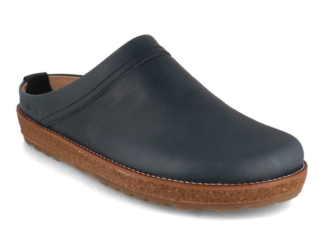 HAFLINGER-Men-Women-Leather-Clogs-Travel-Classic-bali #farbe_Blue