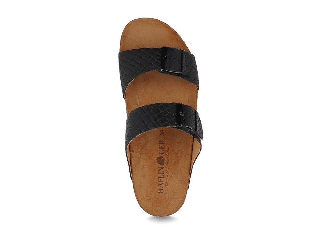 1 HAFLINGER-Women-Mules-Bio-Andrea-black-intreccio #farbe_Black