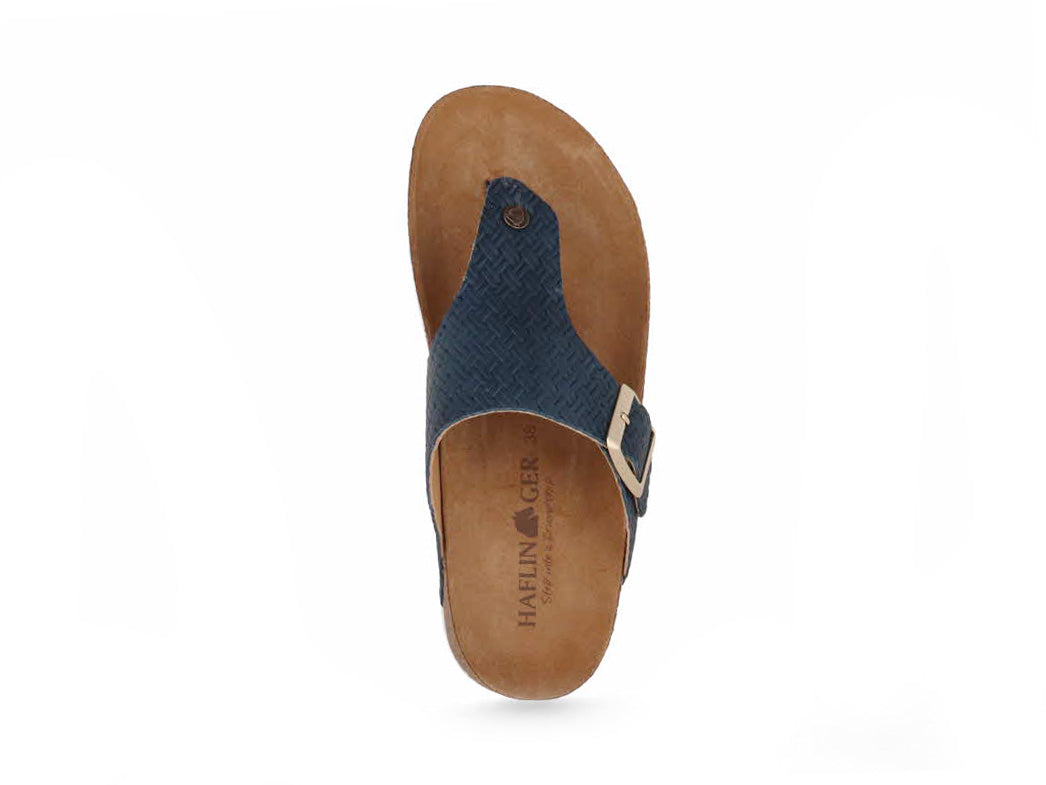 1 HAFLINGER-Women-Toe-Separator-Bio-Conny-braided-marine #farbe_Blue