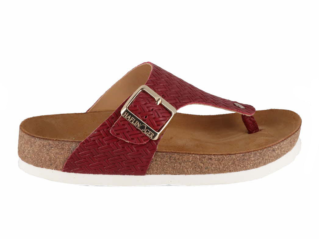1 HAFLINGER-Women-Toe-Separator-Bio-Conny-braided-bordeaux #farbe_Red