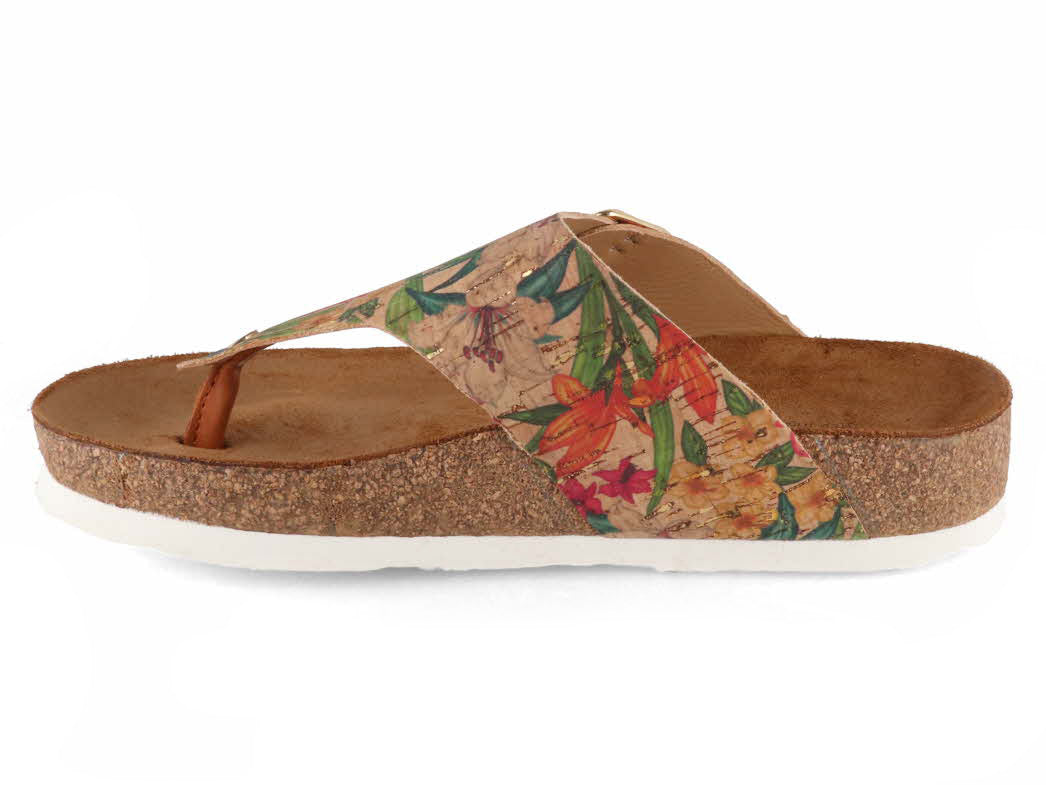 1 HAFLINGER-Women-Toe-Separator-Bio-Conny-hibiskus-kork-multi #farbe_Beige
