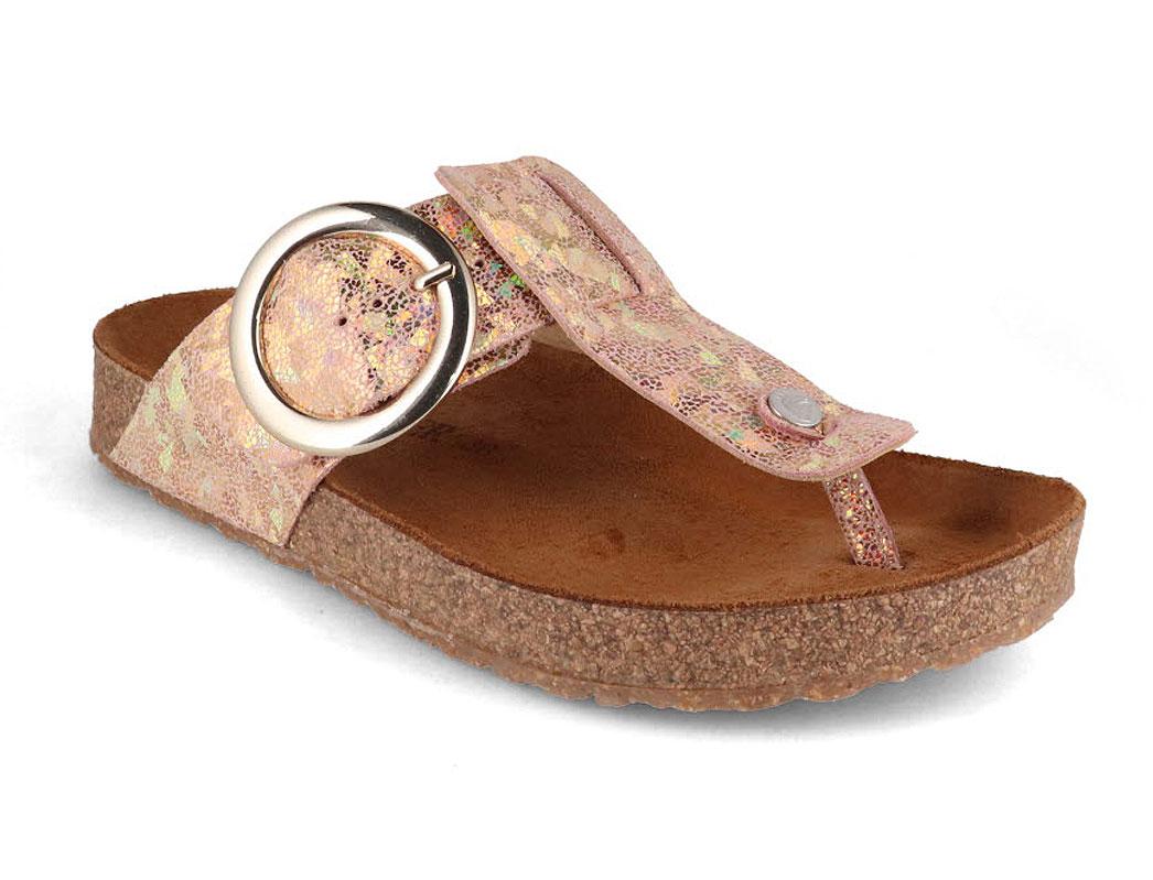 haflinger-thong-sandals-round-buckle-corinna #color_rose