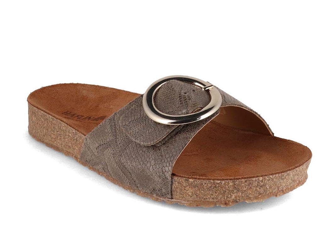 haflinger-slide-sandals-round-buckle-gina #color_taupe