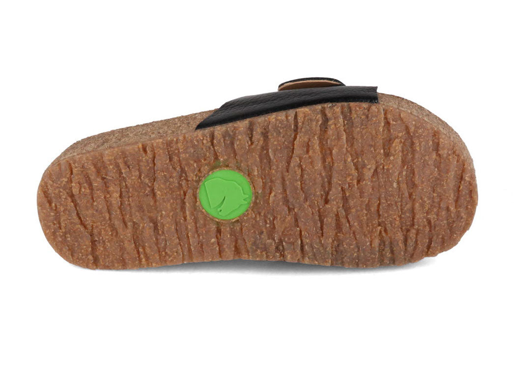 haflinger-slide-sandals-round-buckle-gina #color_black
