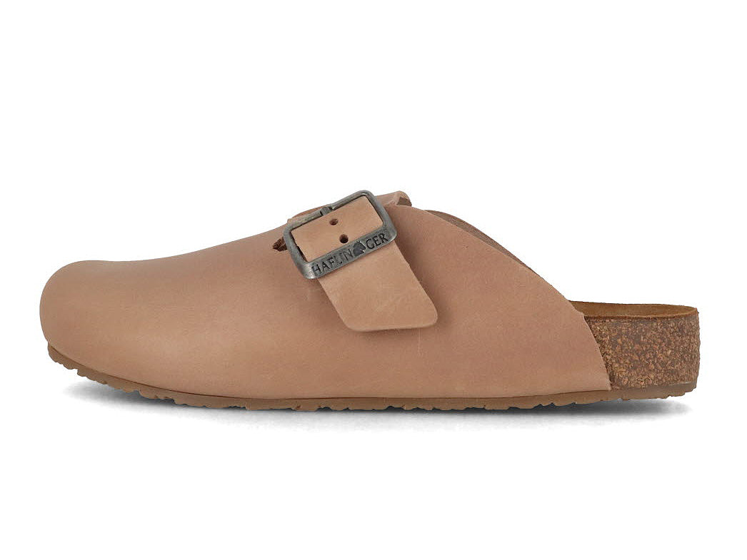 1 HAFLINGER-Men-Women-leather-Clogs-Porto-taupe #farbe_Gray