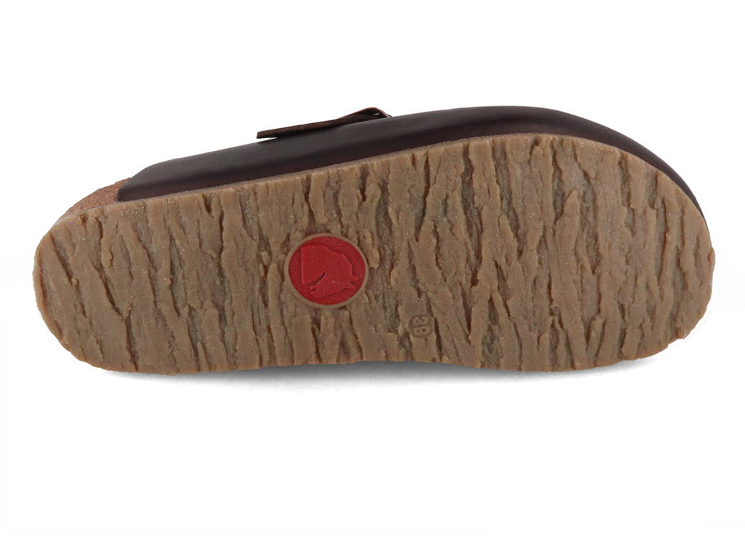 1 HAFLINGER-Men-Women-leather-Clogs-Porto-dark-brown #farbe_Brown