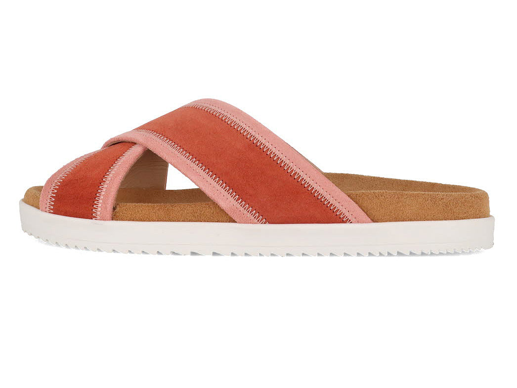 1 HAFLINGER-Women-Leather-Sandals-Summer-Slides-Palma-rust #farbe_Rust