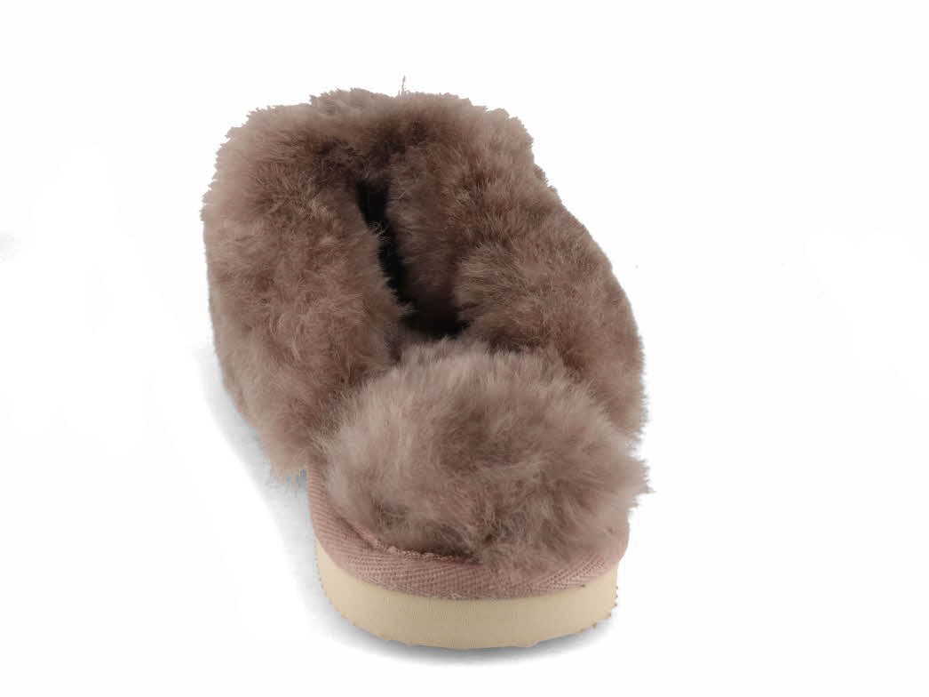 1 Thies-Women-Slippers-Fluffy-Shearling-elephant-grey #farbe_Grey