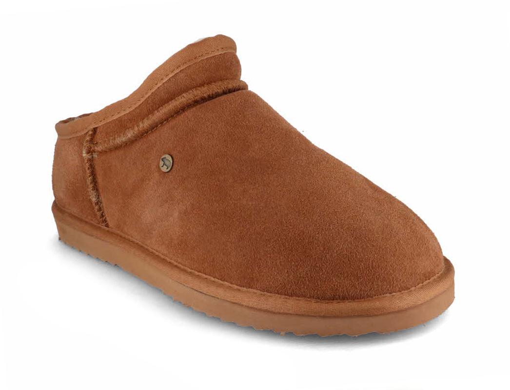WARMBAT-Men-Suede-Slippers-Conner-cognac #farbe_Brown