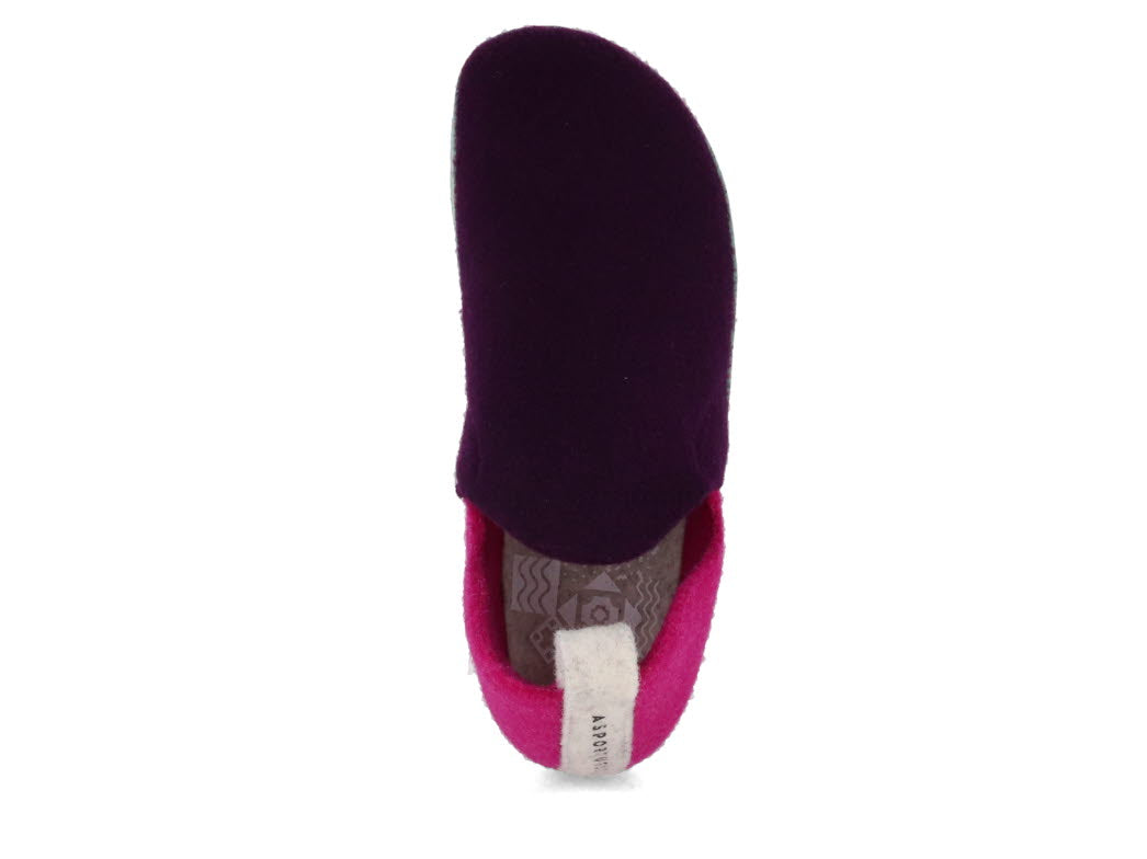1 ASPORTUGUESAS-Shoes--Felt-Slippers-City-dk-PurpleFuchsia #farbe_Colorful