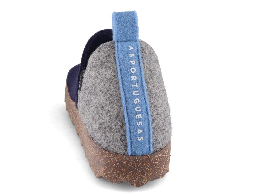 1 ASPORTUGUESAS-Felt-Slipper--City-NavyConcrete #farbe_Colorful