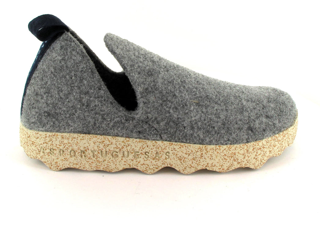 1 ASPORTUGUESAS-Shoes--Felt-Slippers-City-Concrete #farbe_Grey