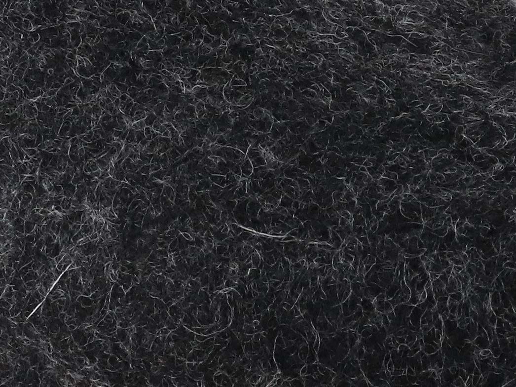 Graphite felt texture on Tuffeln Pantuffel slippers, close-up