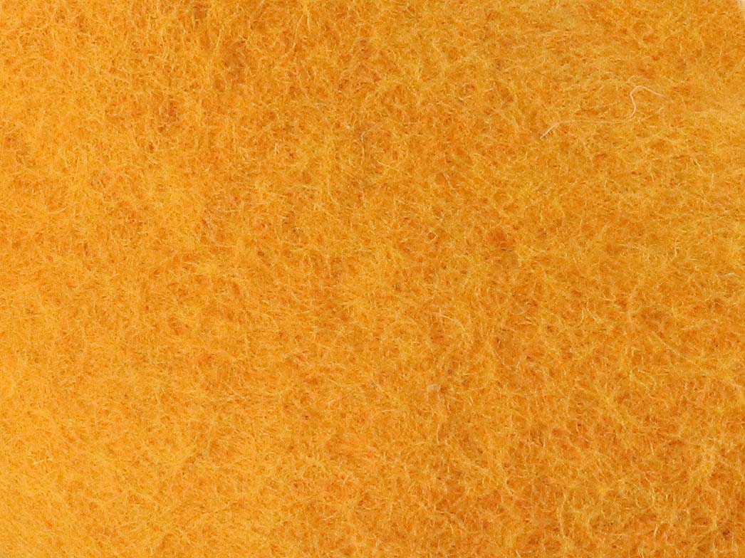 Tuffeln Pantuffel orange wool felt slippers felt surface, close-up