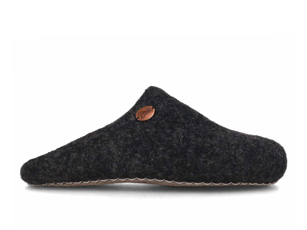 Woolfit Ecofriendly Guest Slippers Tibet Gray, footwear, outer lateral profile