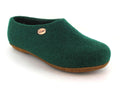 woolfit-colorful-felt-slippers-with-insoles-classic-closed-heel #color_dark green
