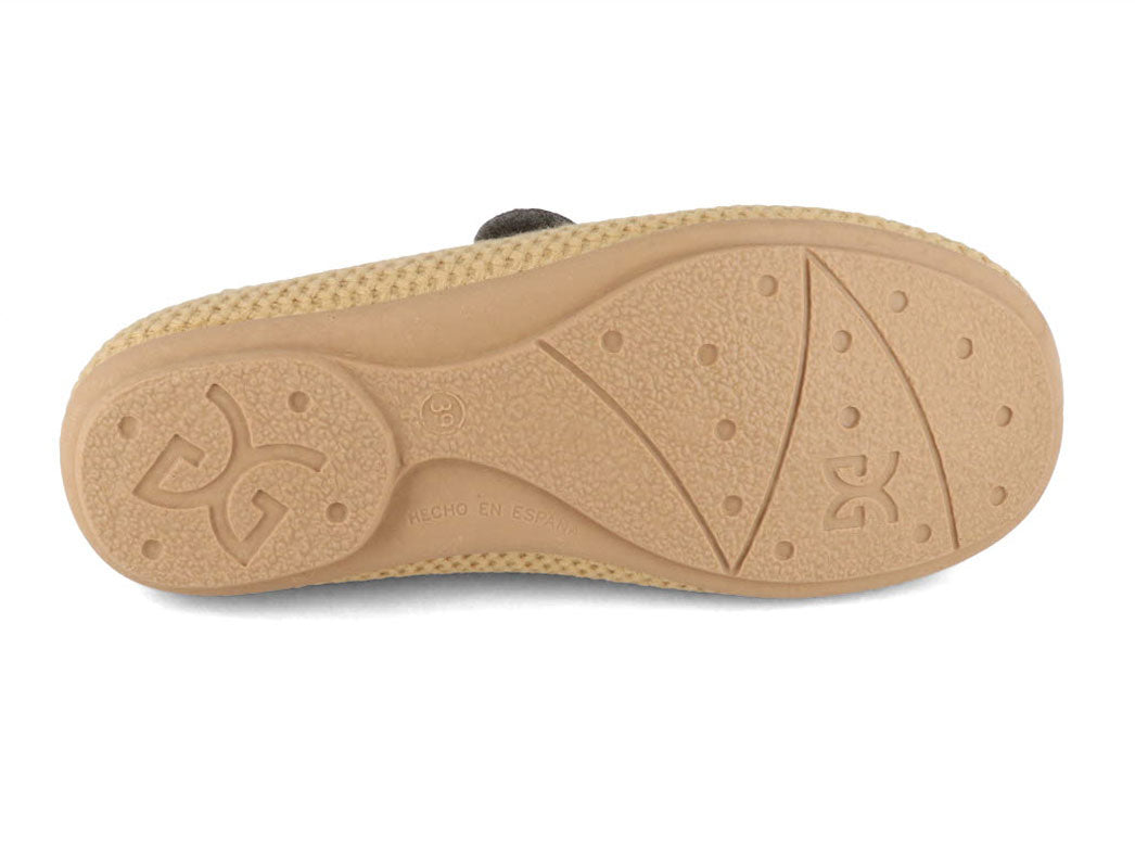 1 Varomed-vital-Women-Velcro-Knit-Slippers-Binti-camel #farbe_Yellow