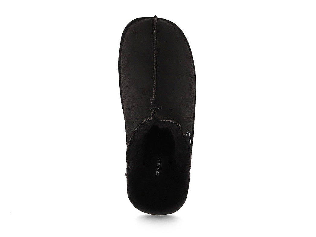 1 SHEPHERD-Hugo-Mens-Shearling-Slippers-black #farbe_Black