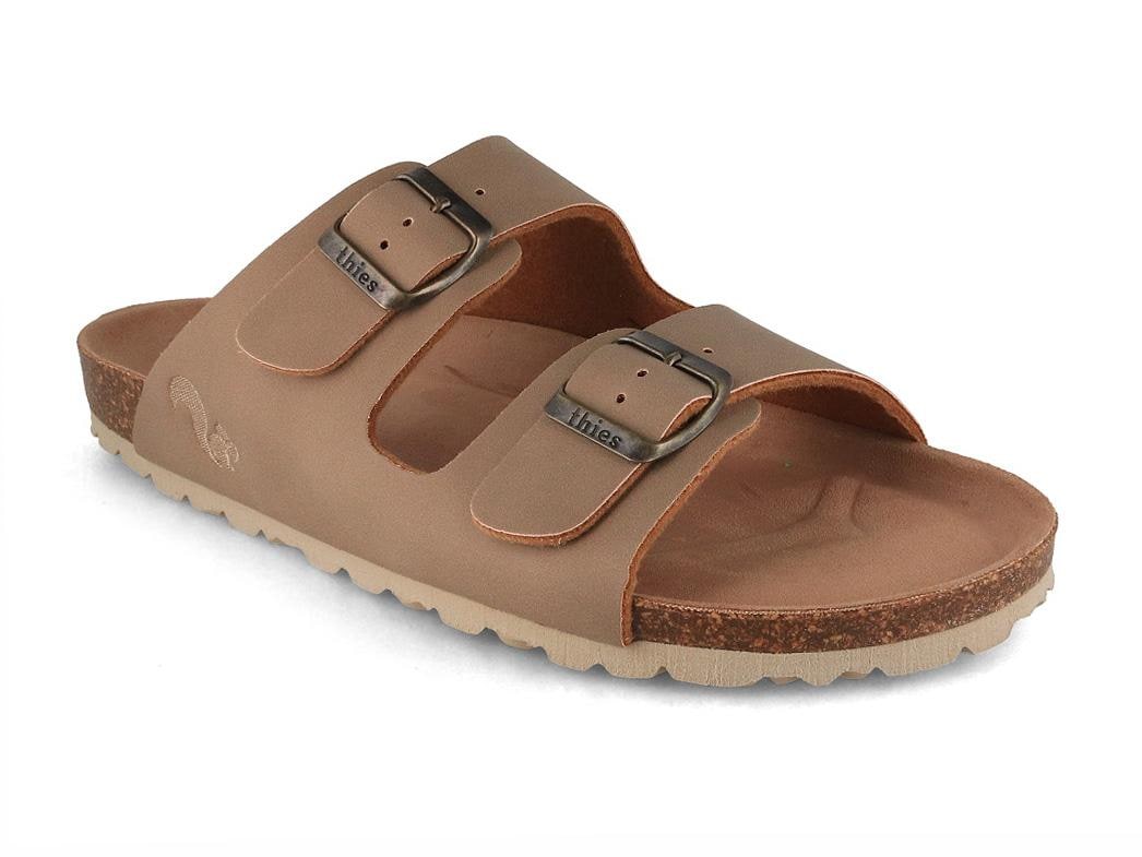 thies Eco Bio showing two elephant-gray straps with adjustable buckles
