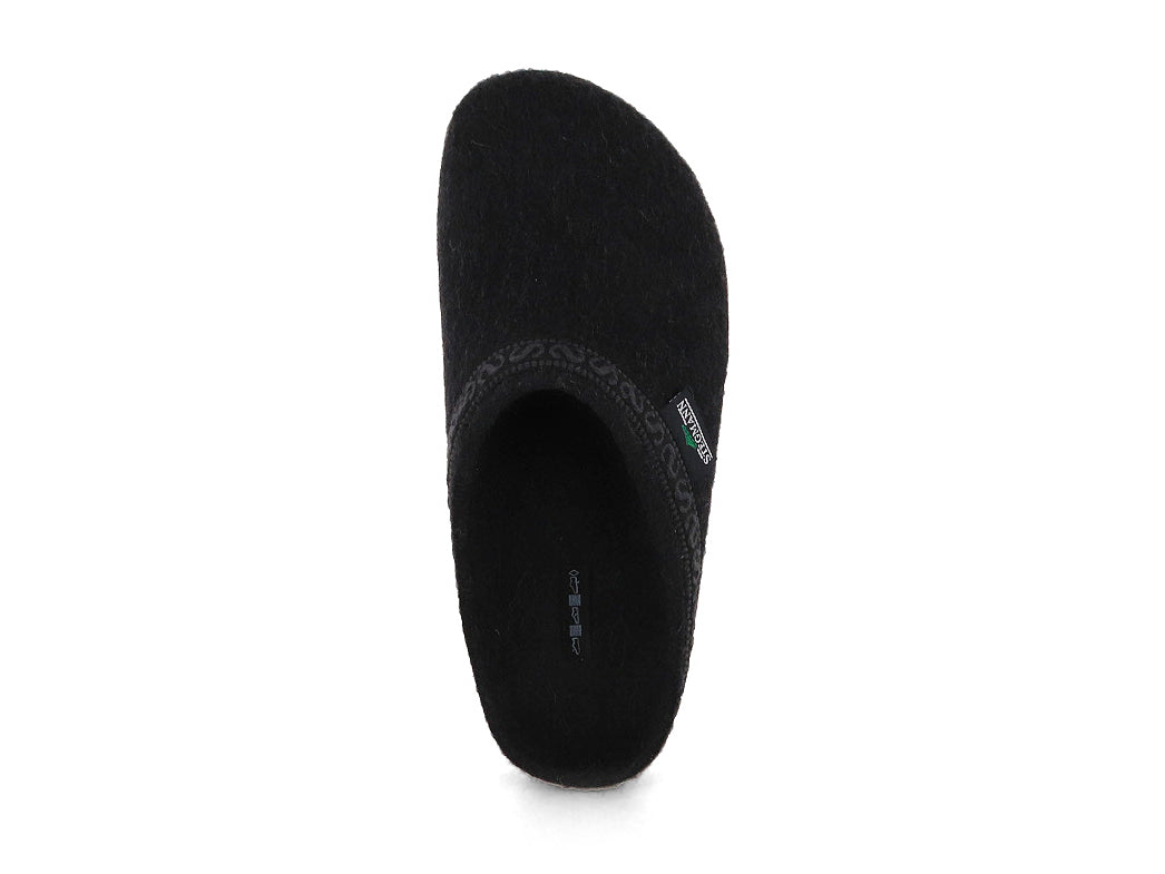 Stegmann Original 108 Wool Clogs, Graphite, top view