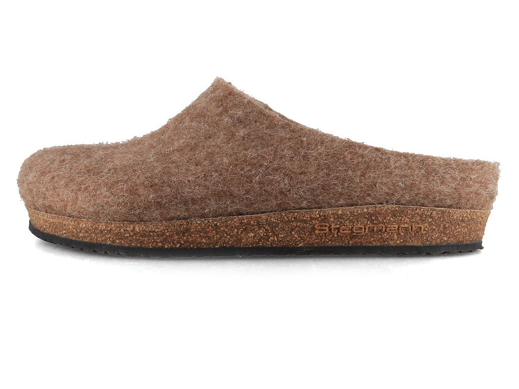 Stegmann Eco Wool Clogs, Shetland Brown, opposite side view