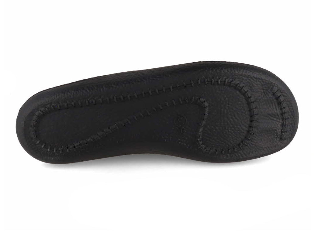 Josef Seibel Monaco 202 G black leather men's slipper, outsole view