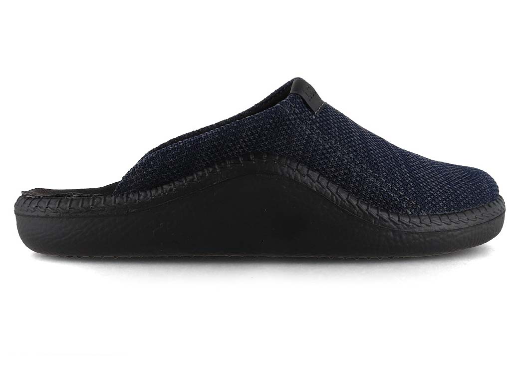 Westland Monaco 03 Men's Nappa Leather Slippers, Ocean, side profile