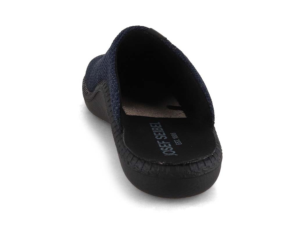 Westland Monaco 03 Men's Nappa Leather Slippers, Ocean, rear and footbed view