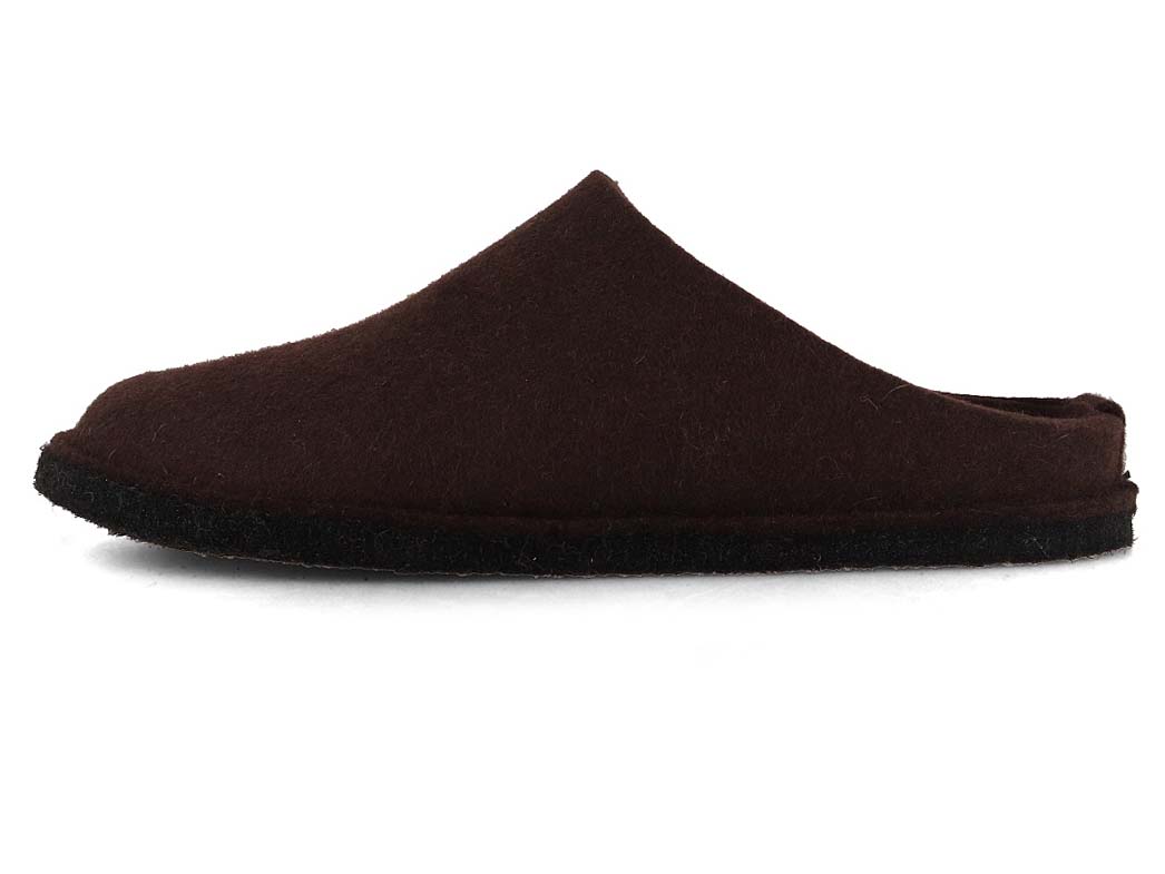 1 HAFLINGER-Men-Women-Felt-Slippers-Flair-Soft-espresso #farbe_Brown