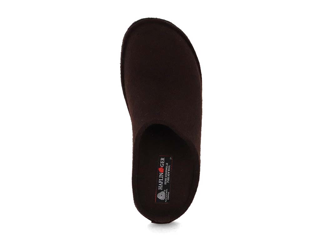 1 HAFLINGER-Men-Women-Felt-Slippers-Flair-Soft-espresso #farbe_Brown