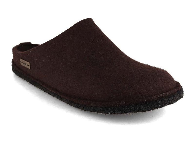 HAFLINGER-Men-Women-Felt-Slippers-Flair-Soft-espresso