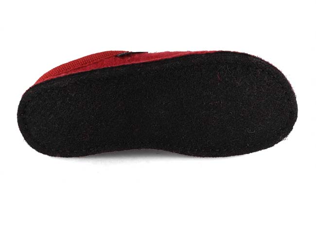 1 HAFLINGER-Women-Wool-Slippers-Flair-Choupette-burgundy #farbe_Red