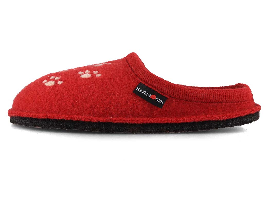 1 HAFLINGER-Women-Boiled-Wool-Slippers-Flair-Fido-paprika #farbe_Red