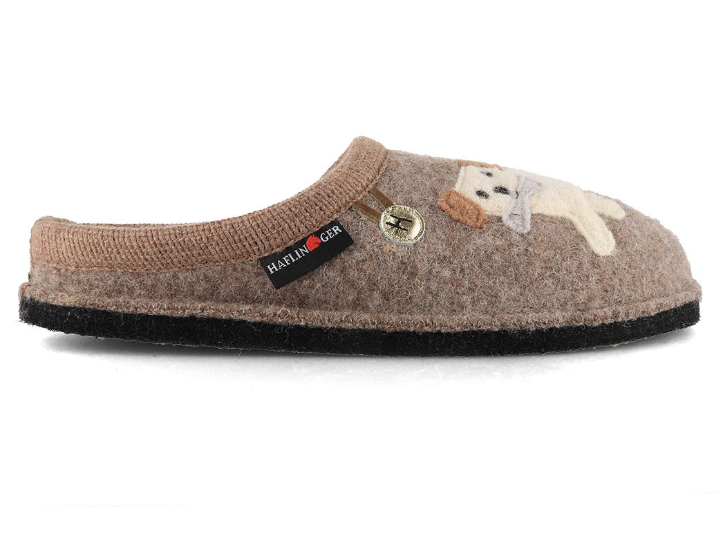 1 HAFLINGER-Women-Boiled-Wool-Slippers-Flair-Fido-beige-mottled #farbe_Beige