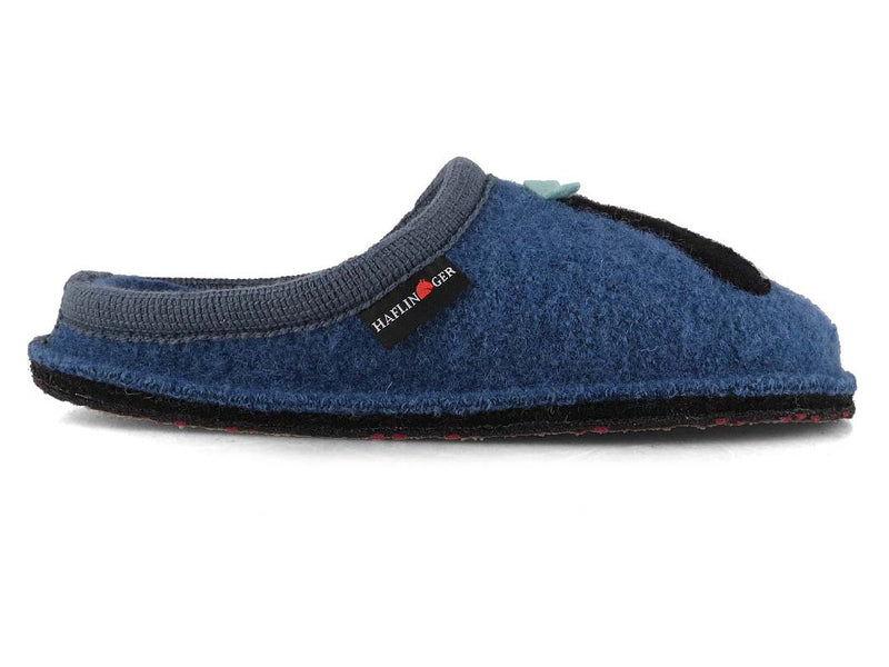 1 HAFLINGER-Women-Boiled-Wool-Slippers-Flair-Pingu-blue