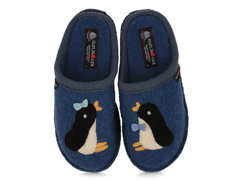 HAFLINGER-Women-Boiled-Wool-Slippers-Flair-Pingu-blue