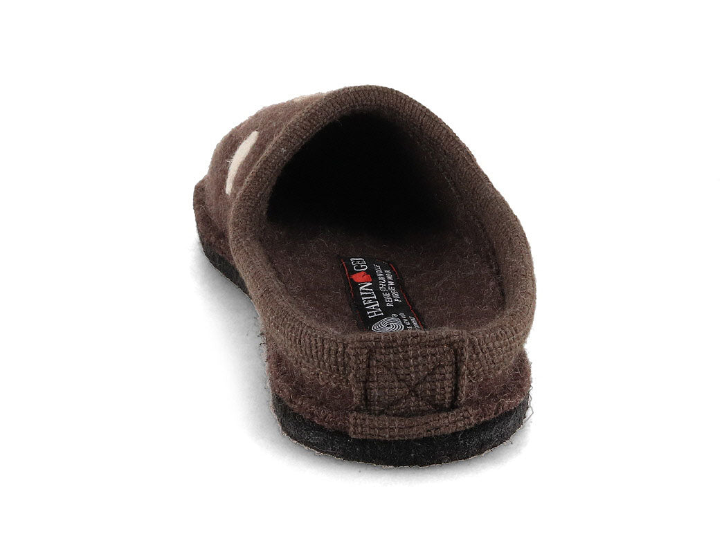 1 HAFLINGER-Unsisex-Slippers-Flair-Coffee-Time-brown-mottled #farbe_Brown