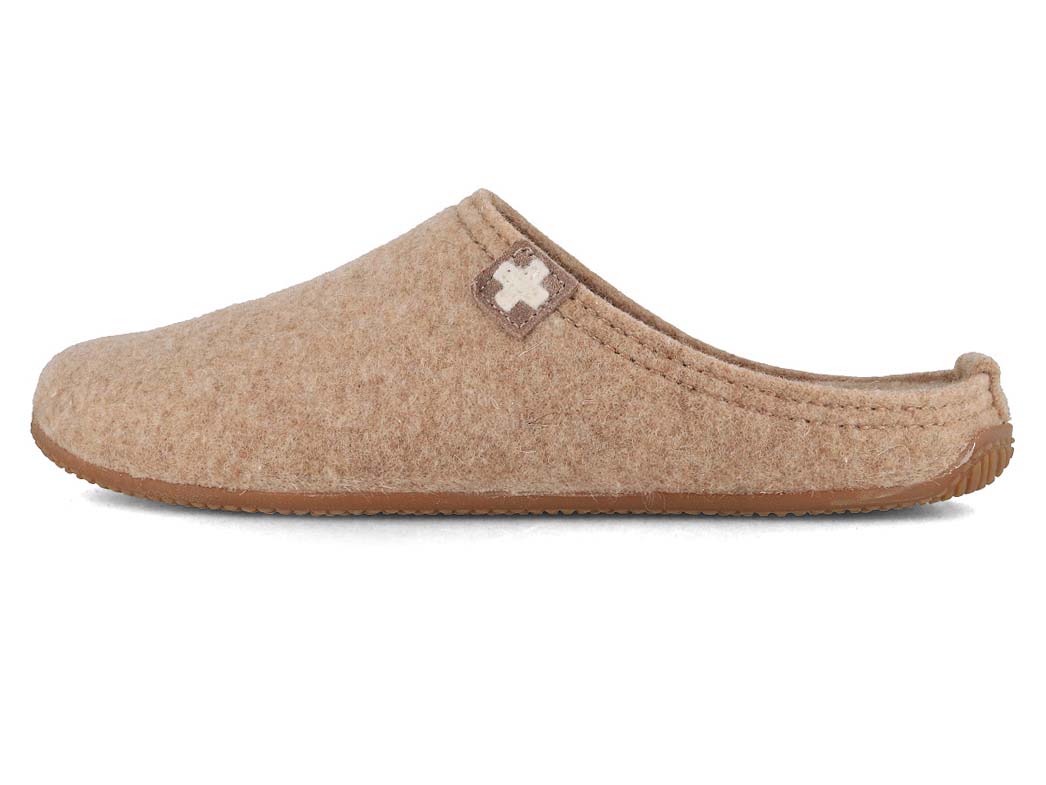1 Living-Kitzbhel-Women-Felt-Slippers-Swiss-cross-natural #farbe_Beige
