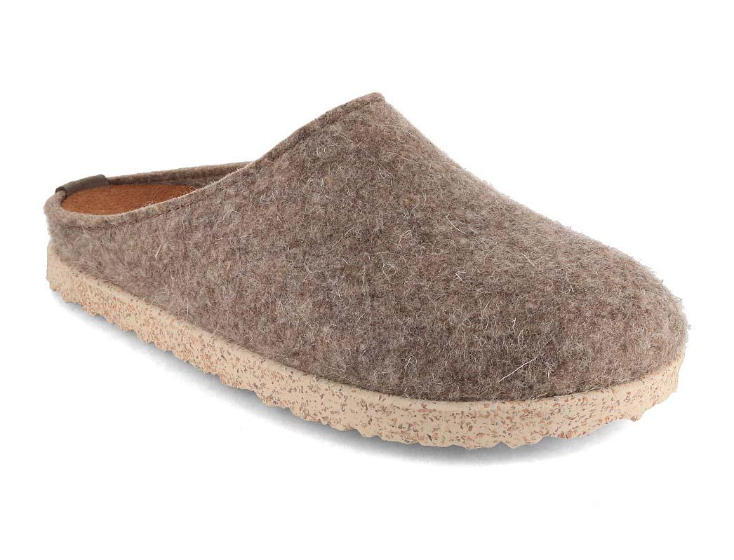 HAFLINGER-Women-Men-Felt-Slippers-Manhattan-turf #farbe_Beige