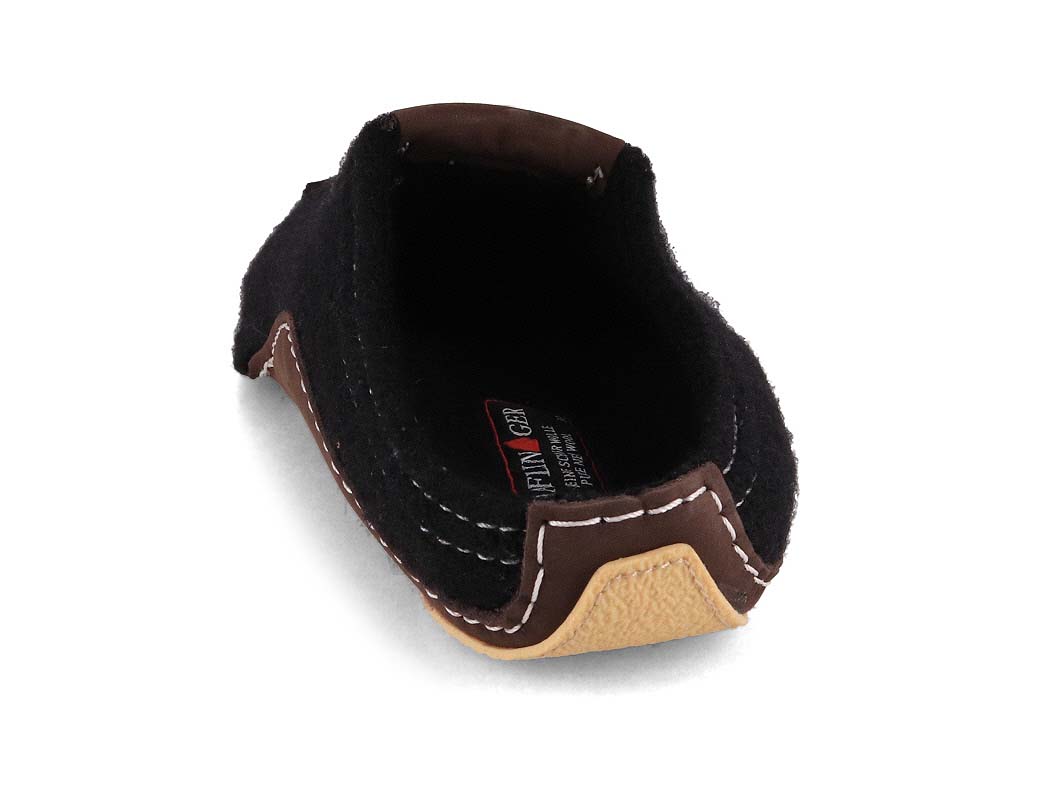 1 HAFLINGER-Men-Women-Boiled-Wool-Slippers-Pocahontas-black #farbe_Black