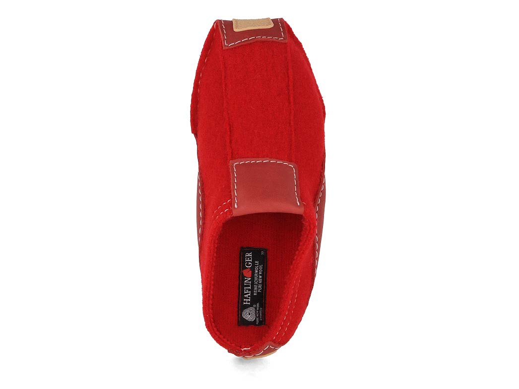 1 HAFLINGER-Women-Boiled-Wool-Slippers-Pocahontas-red #farbe_Red