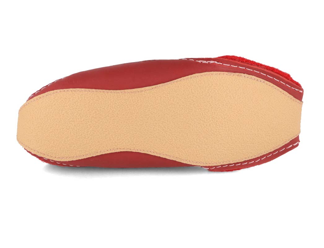 1 HAFLINGER-Women-Boiled-Wool-Slippers-Pocahontas-red #farbe_Red